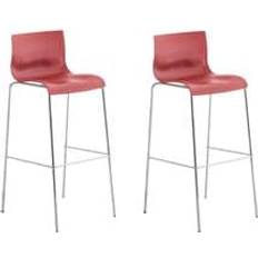 CLP Hoover Plastic Bar Stool 100cm 2pcs