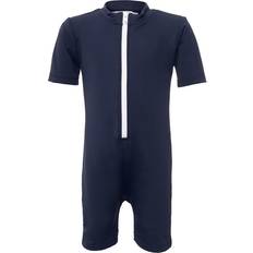 92/98 UV-dräkter Barnkläder Petit Crabe Noe Sunsuit S/S - Crab Blue (12-BL-CR)