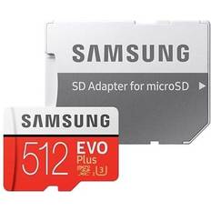 Samsung 512 GB Tarjetas de Memoria & Memorias USB Samsung Evo Plus 2020 microSDXC MC512HA Class 10 UHS-I U3 512GB