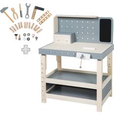 Madera Herramientas de Juguete Roba Workbench Tool Set Large Worktop Shelf 3 Drawers Grows