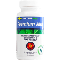 Vitaminer & Kosttilskudd Better You Premium Järn 60 st