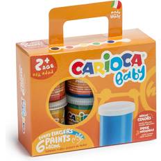 Pinturas CARIOCA Baby Finger Paint Colors 80ml 6pcs