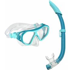 Aqualung Set Snorkeling Urchin Verde Blu Bambino Blu/Verde