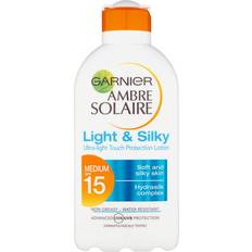 Garnier Softening Sun Protection Garnier Ambre Solaire Light & Silky Sun Cream SPF15 200ml