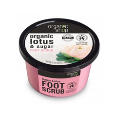 Cuidado de los pies Organic Shop Organic Lotus & Sugar Foot Scrub 250ml