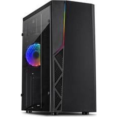 Boîtiers d'ordinateur Inter-Tech B-02 RGB Tempered Glass