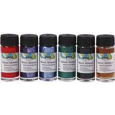 Magic Marble Marmoreringsfärg Metallicfärger 6x20ml