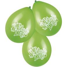 Latex Ballon St Patrick's Day Green/White 6-pack