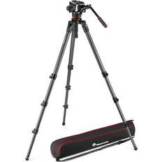 Trípodes de cámara Manfrotto Rótula 504X con trípode 536 carbono de pata simple