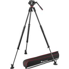 Manfrotto Rótula 504X con trípode de pata simple 635 Fast carbono
