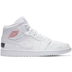 Nike Air Jordan 1 Mid Euro Tour M - White/Gym Red