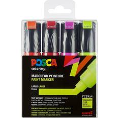 Uni Posca PC-8K Broad Bullet Neon 4-pack