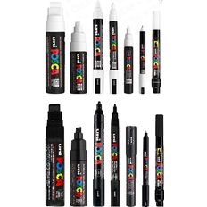 Uni Posca Black & White 7-pack