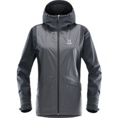 Haglöfs Mujer Ropa de lluvia Haglöfs Mila Rain Jacket Black/Grey Female