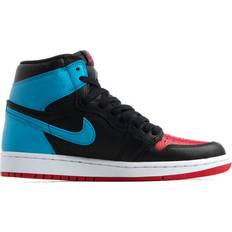 Air jordan 1 chicago NIKE Air Jordan 1 High OG W - Black/Dark Powder Blue/Gym Red