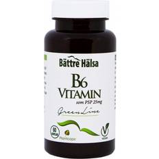 B6 vitamin kosttilskud Bättre hälsa B6 Vitamin 25mg 60 stk