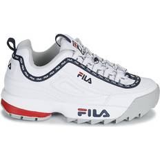 Fila Disruptor Trainers Fila Disruptor Logo Low W - White/Fila Navy/Fila Red