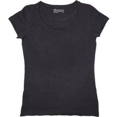 Bread & Boxers Crew-Neck Relaxed Black Female