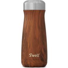 Wood Serving Swell Teakwood Traveler Water Bottle 0.47L