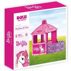 Animals Playhouse Dolu City House with Fence Unicorn