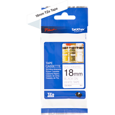 Brother tze tape 18mm Brother P-Touch Labelling Tape Black on White