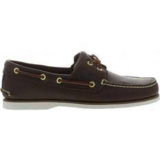 Herren - Slip-on Segelschuhe Timberland 2-Eye Boat Shoe - Dark Brown Smooth