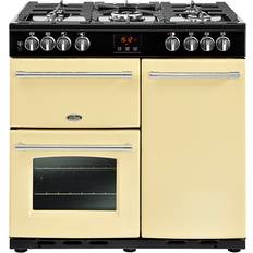 Belling 90cm Cookers Belling Farmhouse 90DFT Beige