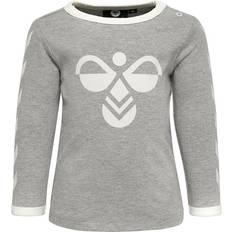 9-12M Oberteile Hummel Flipper T-shirt L/S - Grey Melange (205816-2006)