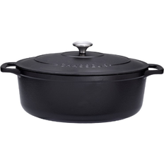 Chasseur Cacerola Ovalada De Hierro Fundido Esmaltado 29 cm Rubí - Puc472958 con tapa 4.5 L