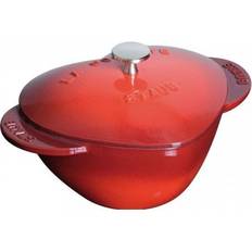 Fonte Cocottes Staub Coeur Pot avec couvercle 1.75 L 20 cm