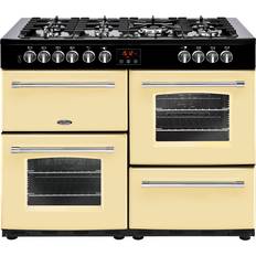 EasyClean Gas Cookers Belling Farmhouse 110DFT Beige, Black