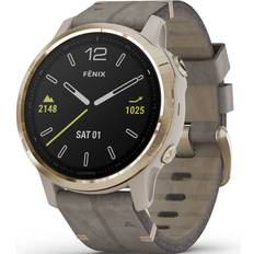 Garmin Fēnix 6 Wearables Garmin Fenix 6S Sapphire with Leather Band