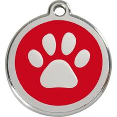 Red Dingo Enamel Paw Print Large