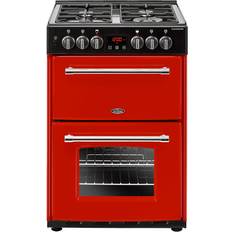 Belling double oven gas cooker Belling Farmhouse 60DF Red