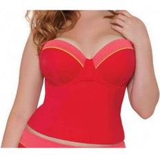 Red - Women Tankinis Curvy Kate Bon Voyage Balcony Tankini - Saffron