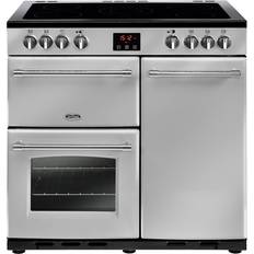 Belling 90cm Ceramic Cookers Belling Farmhouse 90E Black, Silver