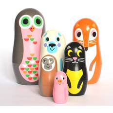 Babushka docka Babushka Russian Doll Animals Omm Design