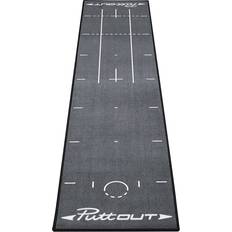 Schwarz Golf-Zubehör PuttOUT Pro Golf Putting Mat 50x240cm