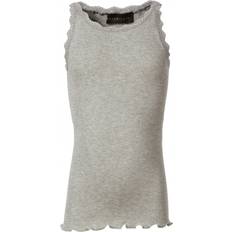 Girl's Lace Top - Light Grey Melange (59159-008)