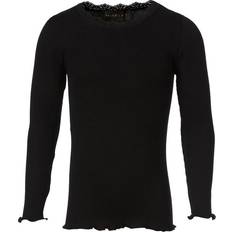 Svarte Bluser & Tunikaer Rosemunde Girl's Long Sleeved Blouse - Black (59160-010)