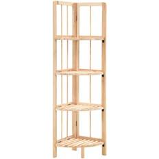 Beige Scaffali per libri vidaXL Corner Scaffale per libri 110cm