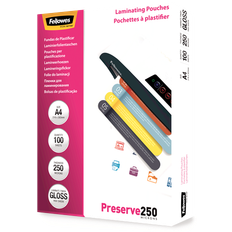 Blanc Films de plastification Fellowes Preserve Laminating Pouches ic A4