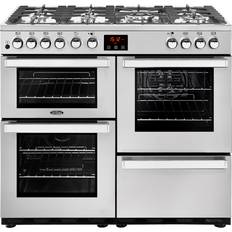 100cm - Convection/ Fan Oven Gas Cookers Belling Cookcentre 100DFT Stainless Steel