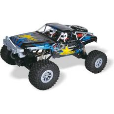 1200 mAh Voitures RC Amewi Double Bridge brushed 1:10 Auto RC électrique Crawler 4 roues motrices (4WD) prêt à fonctionner (RtR) 2,4 GHz avec accu et câble de charge