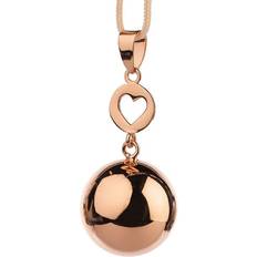 Nickelfri Berlocker & Hängen Babynord Bola Heart Pendant - Rose Gold