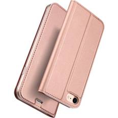 Dux ducis Étui portefeuille Skin Pro Series iPhone 8 Rose Gold Étui pour téléphone fin avec porte-cartes