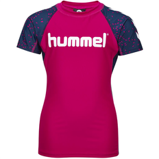 Hummel uv Hummel Oyster Swim Tee - Magenta (202324)