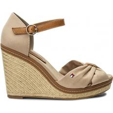 Hög klack Espadriller Tommy Hilfiger Iconic Elena - Cobblestone