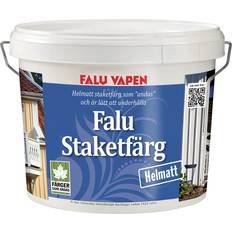 Falu Vapen Målarfärg Falu Vapen Falu Staketfärg Träfärg Vit 4L