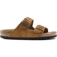 40 Sandalias Birkenstock Arizona Soft Footbed Suede Leather - Brown/Mink